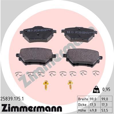 ZIMMERMANN 25839.175.1 Číslo výrobce: 25839. EAN: 4250238764908.