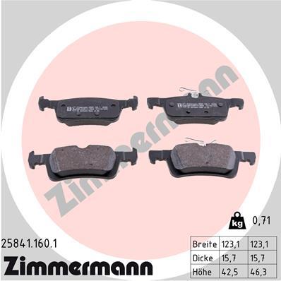 ZIMMERMANN 25841.160.1 Číslo výrobce: 25841. EAN: 4250238764915.