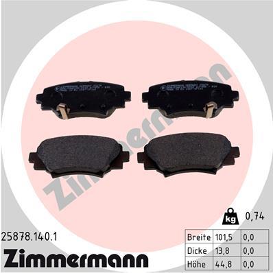 ZIMMERMANN 25878.140.1 Číslo výrobce: 25878. EAN: 4250238768265.