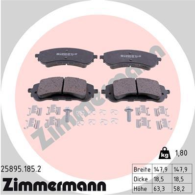 ZIMMERMANN 25895.185.2 Číslo výrobce: 25895. EAN: 4250238764823.