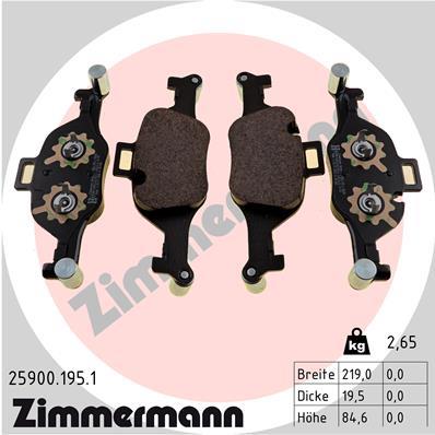 ZIMMERMANN 25900.195.1 Číslo výrobce: 25900. EAN: 4250238783183.