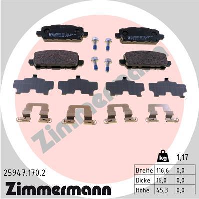 ZIMMERMANN 25947.170.2 Číslo výrobce: 25947. EAN: 4250238785071.