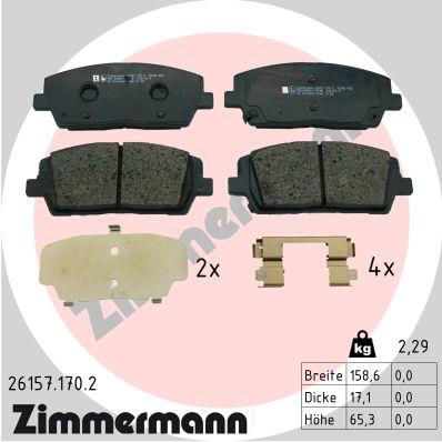 ZIMMERMANN 26157.170.2 Číslo výrobce: 26157. EAN: 4250238788591.