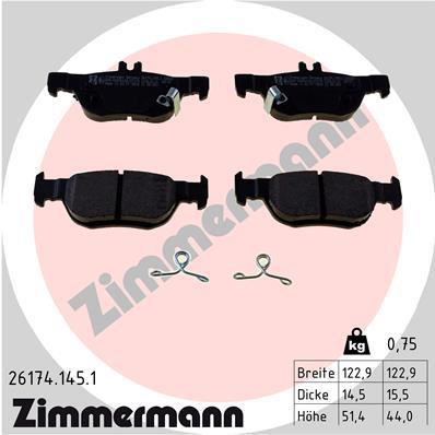 ZIMMERMANN 26174.145.1 Číslo výrobce: 26174. EAN: 4250238785590.