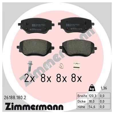 ZIMMERMANN 26188.180.2 Číslo výrobce: 26188. EAN: 4250238791874.