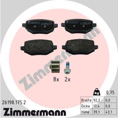 ZIMMERMANN 26198.175.2 Číslo výrobce: 26198. EAN: 4250238788676.