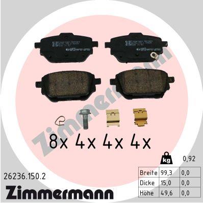 ZIMMERMANN 26236.150.2 Číslo výrobce: 26236. EAN: 4250238791768.
