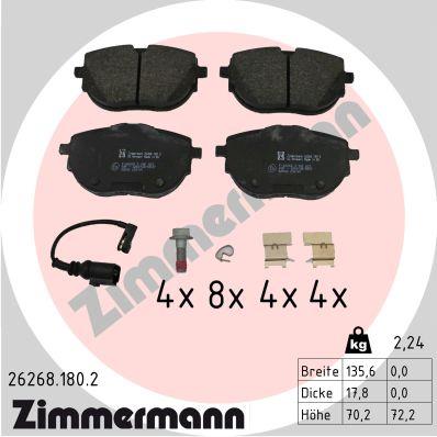 ZIMMERMANN 26268.180.2 Číslo výrobce: 26268. EAN: 4250238788072.