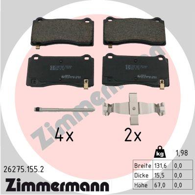 ZIMMERMANN 26275.155.2 Číslo výrobce: 26275. EAN: 4250238789765.