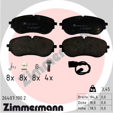 ZIMMERMANN 26407.190.2 Číslo výrobce: 26407. EAN: 4250238788713.