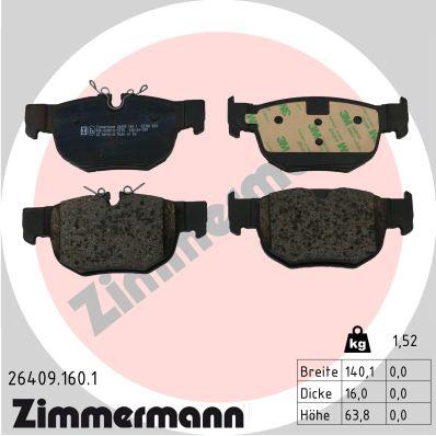 ZIMMERMANN 26409.160.1 Číslo výrobce: 26409. EAN: 4250238792413.