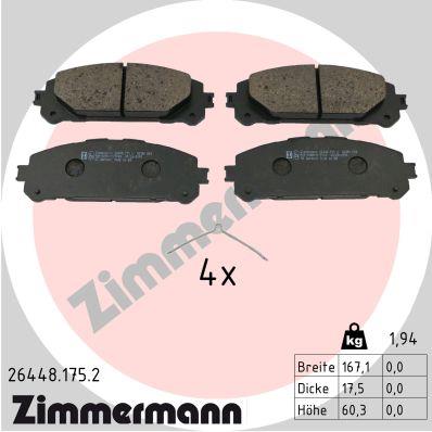 ZIMMERMANN 26448.175.2 Číslo výrobce: 26448. EAN: 4250238789710.