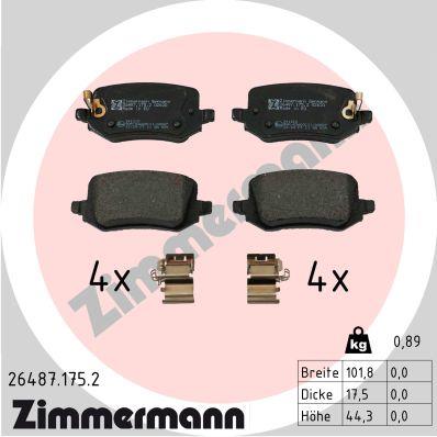 ZIMMERMANN 26487.175.2 Číslo výrobce: 26487. EAN: 4250238792437.