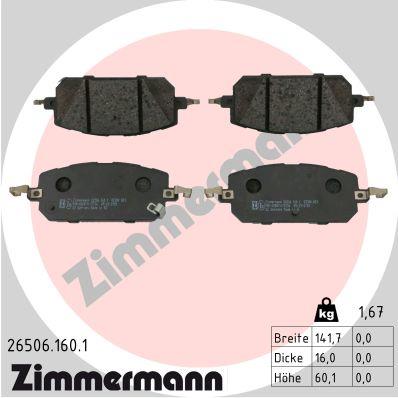 ZIMMERMANN 26506.160.1 Číslo výrobce: 26506. EAN: 4250238789901.