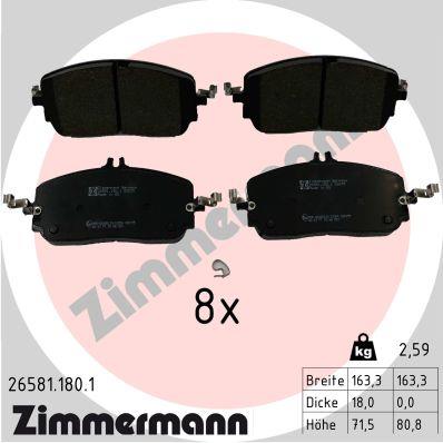 ZIMMERMANN 26581.180.1 Číslo výrobce: 26581. EAN: 4250238790587.