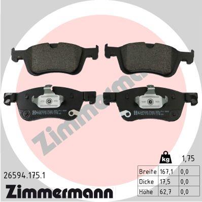 ZIMMERMANN 26594.175.1 Číslo výrobce: 26594. EAN: 4250238791133.