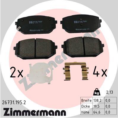 ZIMMERMANN 26731.195.2 Číslo výrobce: 26731. EAN: 4250238791584.