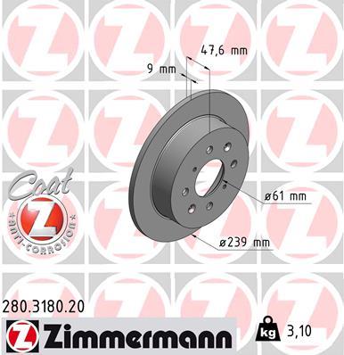 ZIMMERMANN 280.3180.20 EAN: 4250238748557.