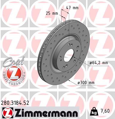 ZIMMERMANN 280.3184.52 EAN: 4250238783411.