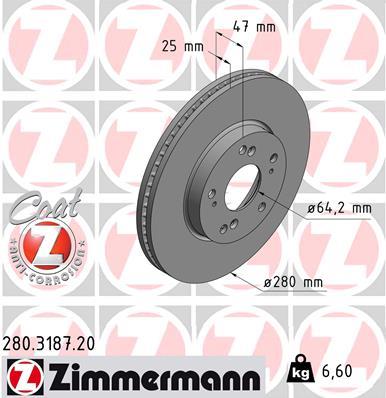ZIMMERMANN 280.3187.20 EAN: 4250238764564.