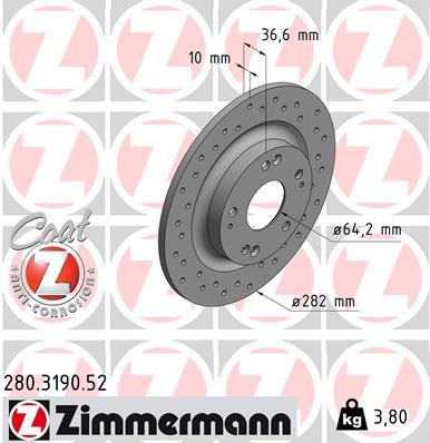 ZIMMERMANN 280.3190.52 EAN: 4250238778554.