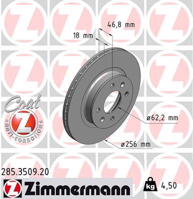 ZIMMERMANN 285.3509.20 EAN: 4250238752561.