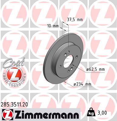 ZIMMERMANN 285.3511.20 EAN: 4250238752585.