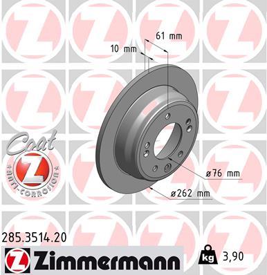 ZIMMERMANN 285.3514.20 EAN: 4250238753216.
