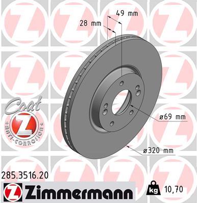 ZIMMERMANN 285.3516.20 EAN: 4250238754466.