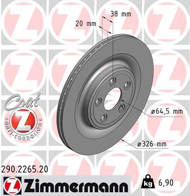 ZIMMERMANN 290.2265.20 EAN: 4250238757146.