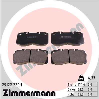 ZIMMERMANN 29122.220.1 Číslo výrobce: 29122. EAN: 4250238741152.