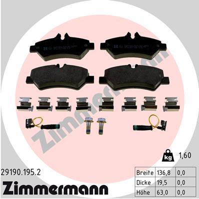 ZIMMERMANN 29190.195.2 Číslo výrobce: 29190. EAN: 4250238756668.