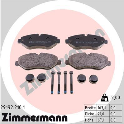 ZIMMERMANN 29192.210.1 Číslo výrobce: 29192. EAN: 4250238742203.