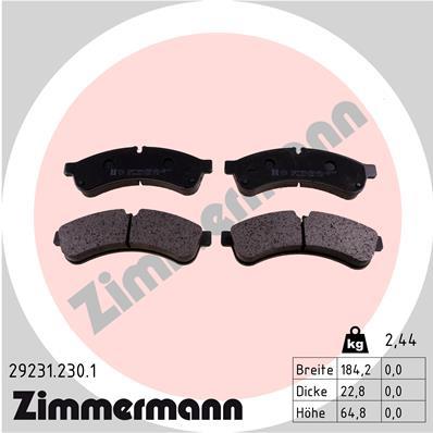 ZIMMERMANN 29231.230.1 Číslo výrobce: 29231. EAN: 4250238756132.