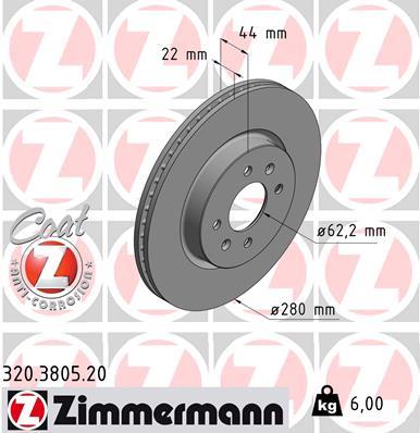 ZIMMERMANN 320.3805.20 EAN: 4250238762409.