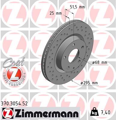 ZIMMERMANN 370.3054.52 EAN: 4250238781806.
