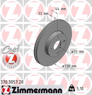 ZIMMERMANN 370.3057.20 EAN: 4250238766711.
