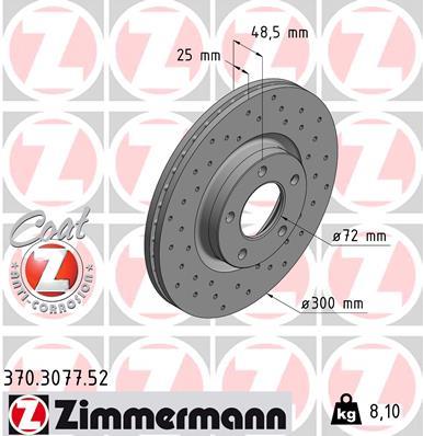 ZIMMERMANN 370.3077.52 EAN: 4250238749493.