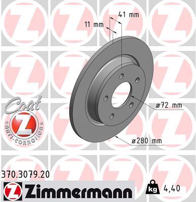 ZIMMERMANN 370.3079.20 EAN: 4250238757207.