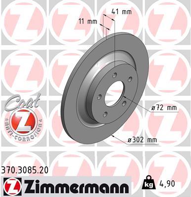 ZIMMERMANN 370.3085.20 EAN: 4250238753537.