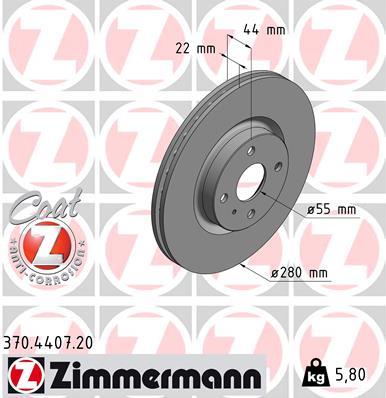ZIMMERMANN 370.4407.20 EAN: 4250238781943.