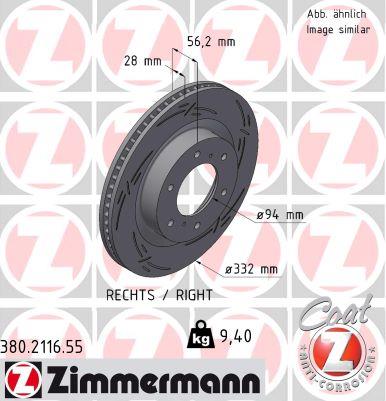 ZIMMERMANN 380.2116.55 EAN: 4250238788157.