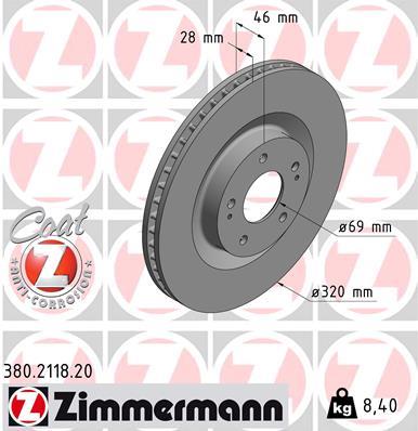 ZIMMERMANN 380.2118.20 EAN: 4250238781226.