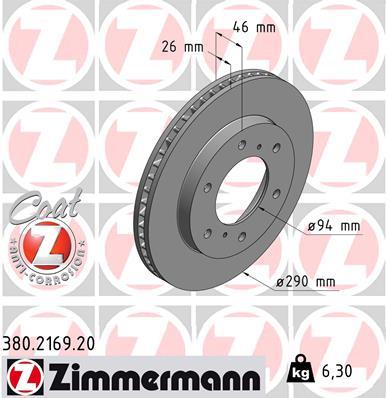 ZIMMERMANN 380.2169.20 EAN: 4250238757221.