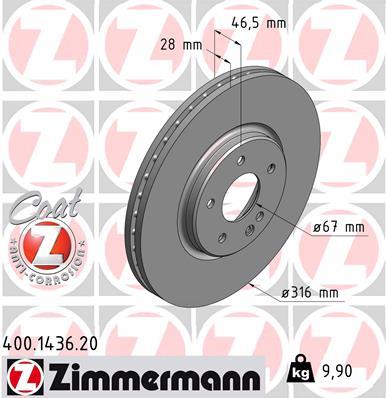 ZIMMERMANN 400.1436.20 EAN: 4250238764373.