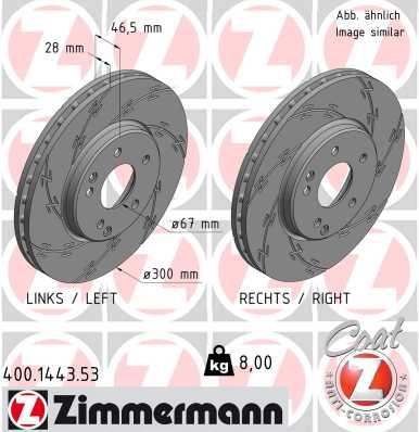ZIMMERMANN 400.1443.53 EAN: 4250238777823.