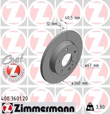 ZIMMERMANN 400.3601.20 EAN: 4250238719083.