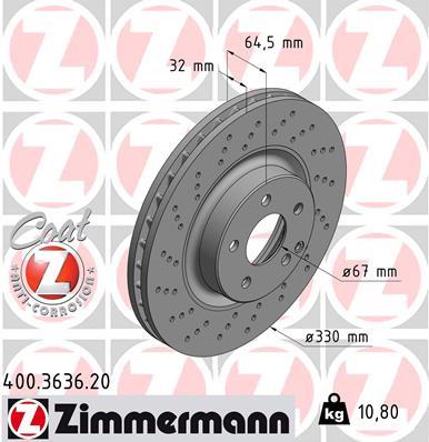 ZIMMERMANN 400.3636.20 EAN: 4250238748946.