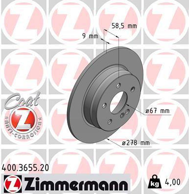 ZIMMERMANN 400.3655.20 EAN: 4250238716617.