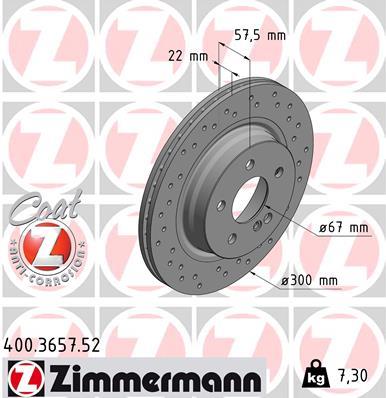 ZIMMERMANN 400.3657.52 EAN: 4250238755821.